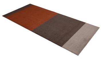 Stripes by tica, horisontal, entrétæppe/løber - Brown/Terrakotta 90x200 cm - tica copenhagen