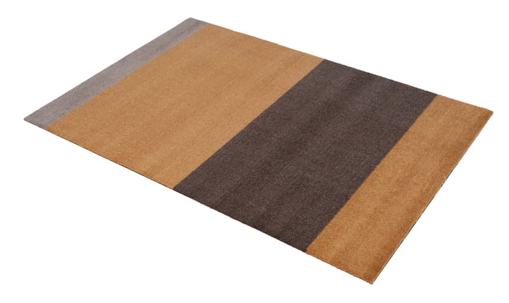 Stripes by tica, horisontal, entrétæppe/løber, Dijon/brown/sand, 90x130 cm tica copenhagen