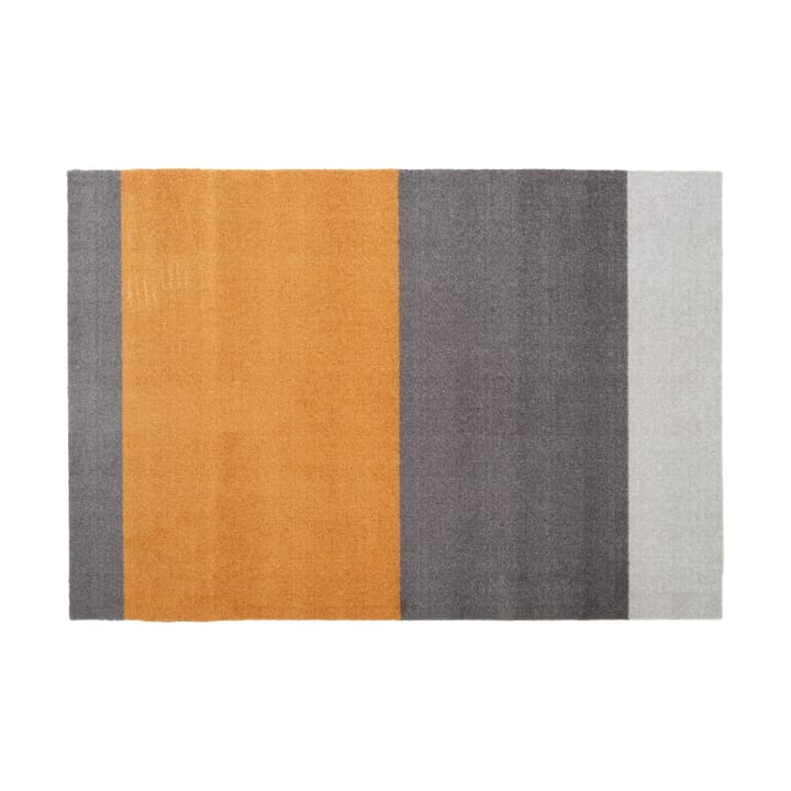 Stripes by tica, horisontal, entrétæppe/løber - Grey/grey/dijon, 90x130 cm - Tica copenhagen
