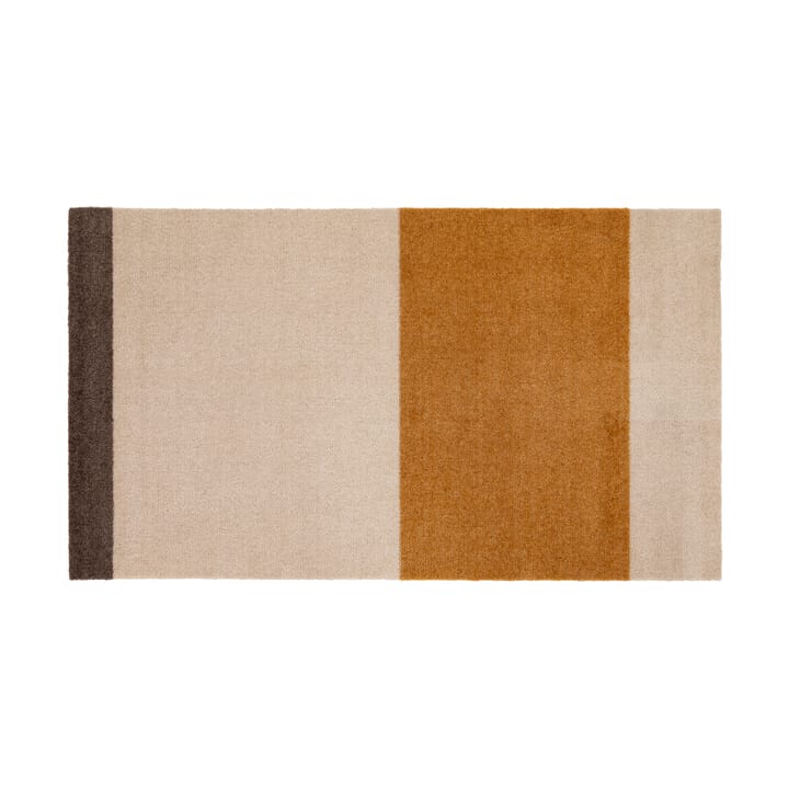 Stripes by tica, horisontal, entrétæppe/løber - Ivory/Dijon/Brown, 67x120 cm - Tica copenhagen