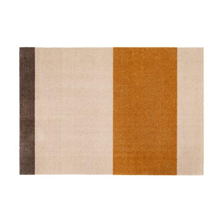 Stripes by tica, horisontal, entrétæppe/løber - Ivory/dijon/brown, 90x130 cm - Tica copenhagen