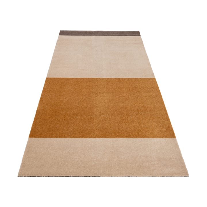 Stripes by tica, horisontal, entrétæppe/løber - Ivory/dijon/brown, 90x200 cm - Tica copenhagen