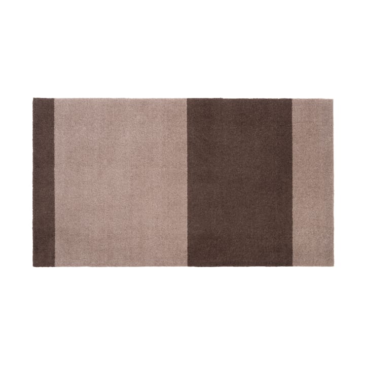 Stripes by tica, horisontal, entrétæppe/løber - Sand-brown, 67x120 cm - tica copenhagen