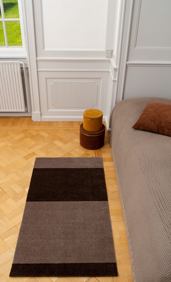 Stripes by tica, horisontal, entrétæppe/løber, Sand-brown, 67x120 cm tica copenhagen