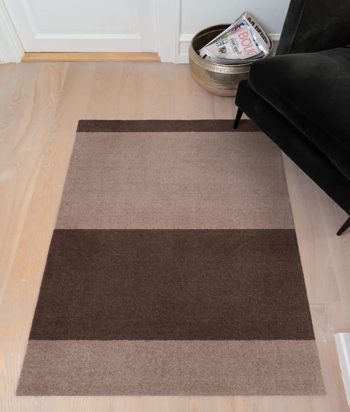 Stripes by tica, horisontal, entrétæppe/løber, Sand-brown, 67x120 cm tica copenhagen
