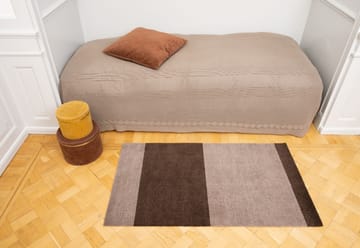 Stripes by tica, horisontal, entrétæppe/løber - Sand-brown, 67x120 cm - tica copenhagen