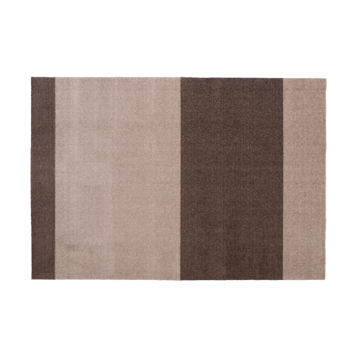 Stripes by tica, horisontal, entrétæppe/løber - Sand/Brown, 90x130 cm - Tica copenhagen