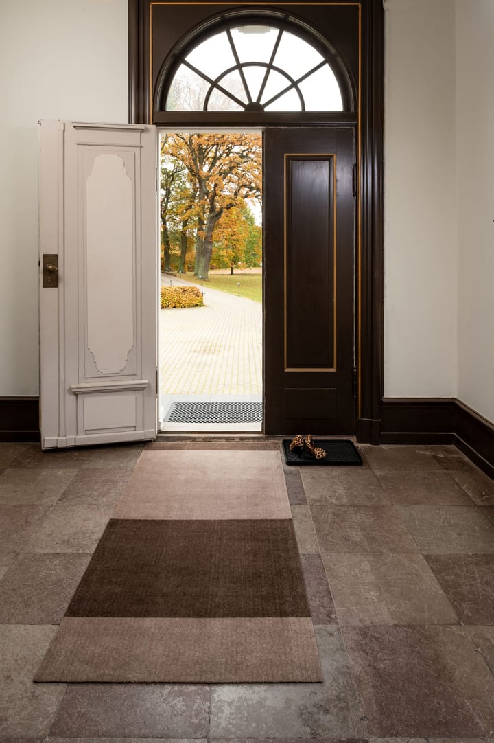 Stripes by tica, horisontal, entrétæppe/løber, Sand/brown, 90x200 cm tica copenhagen