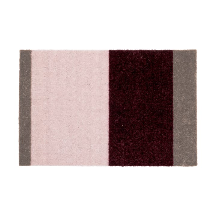 Stripes dørmåtte horisontal - Bordeaux-rose-sand, 40x60 cm - Tica copenhagen