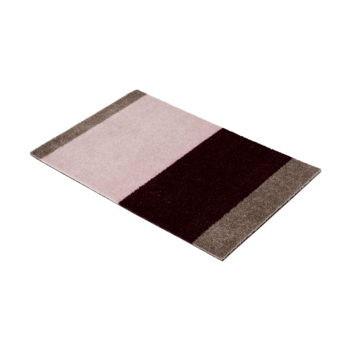 Stripes dørmåtte horisontal, Bordeaux-rose-sand, 40x60 cm tica copenhagen