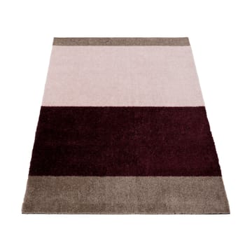 Stripes dørmåtte horisontal - Bordeaux-rose-sand, 60x90 cm - tica copenhagen