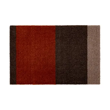 Stripes dørmåtte horisontal - Brown/terrakotta, 40x60 cm - tica copenhagen