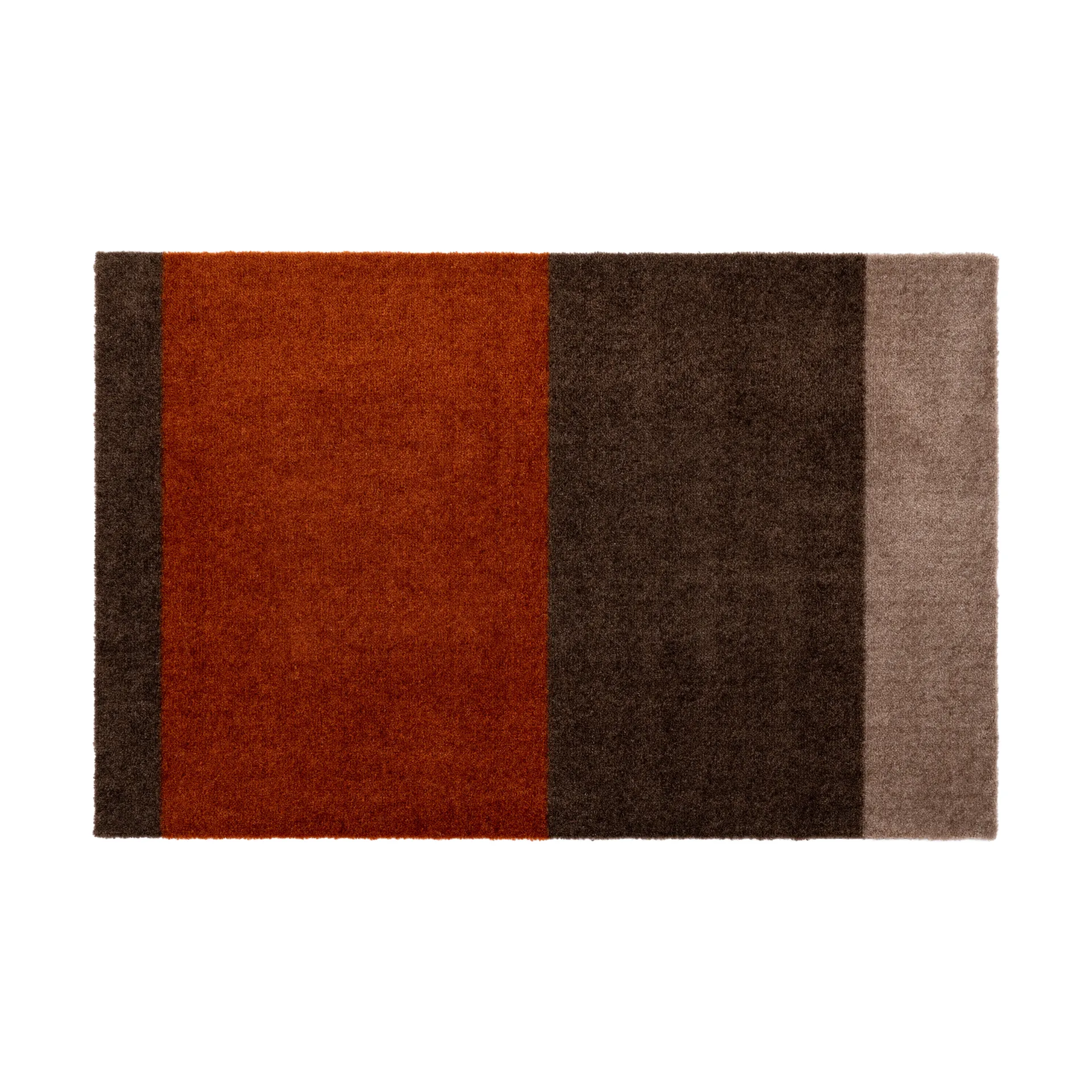 Stripes dørmåtte horisontal, Brown/terrakotta, 60x90 cm tica copenhagen
