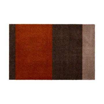 Stripes dørmåtte horisontal - Brown/terrakotta, 60x90 cm - tica copenhagen