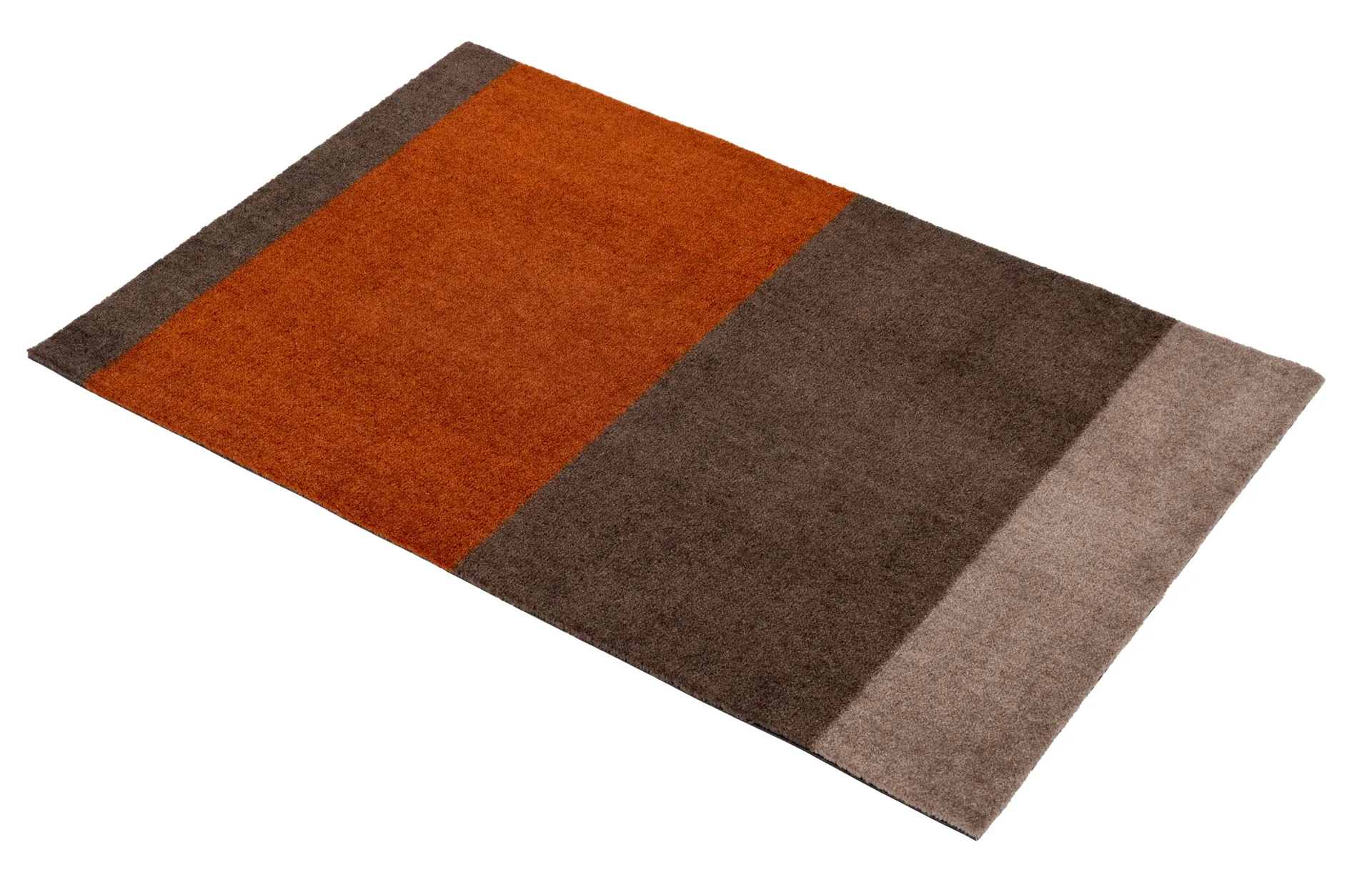 Stripes dørmåtte horisontal, Brown/terrakotta, 60x90 cm tica copenhagen