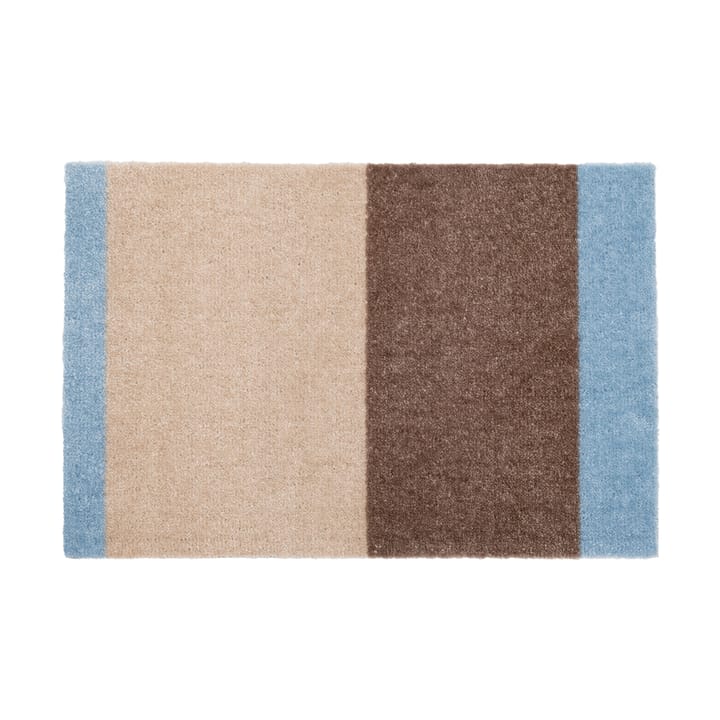 Stripes dørmåtte horisontal - Ivory-sand-blue, 40x60 cm - Tica copenhagen