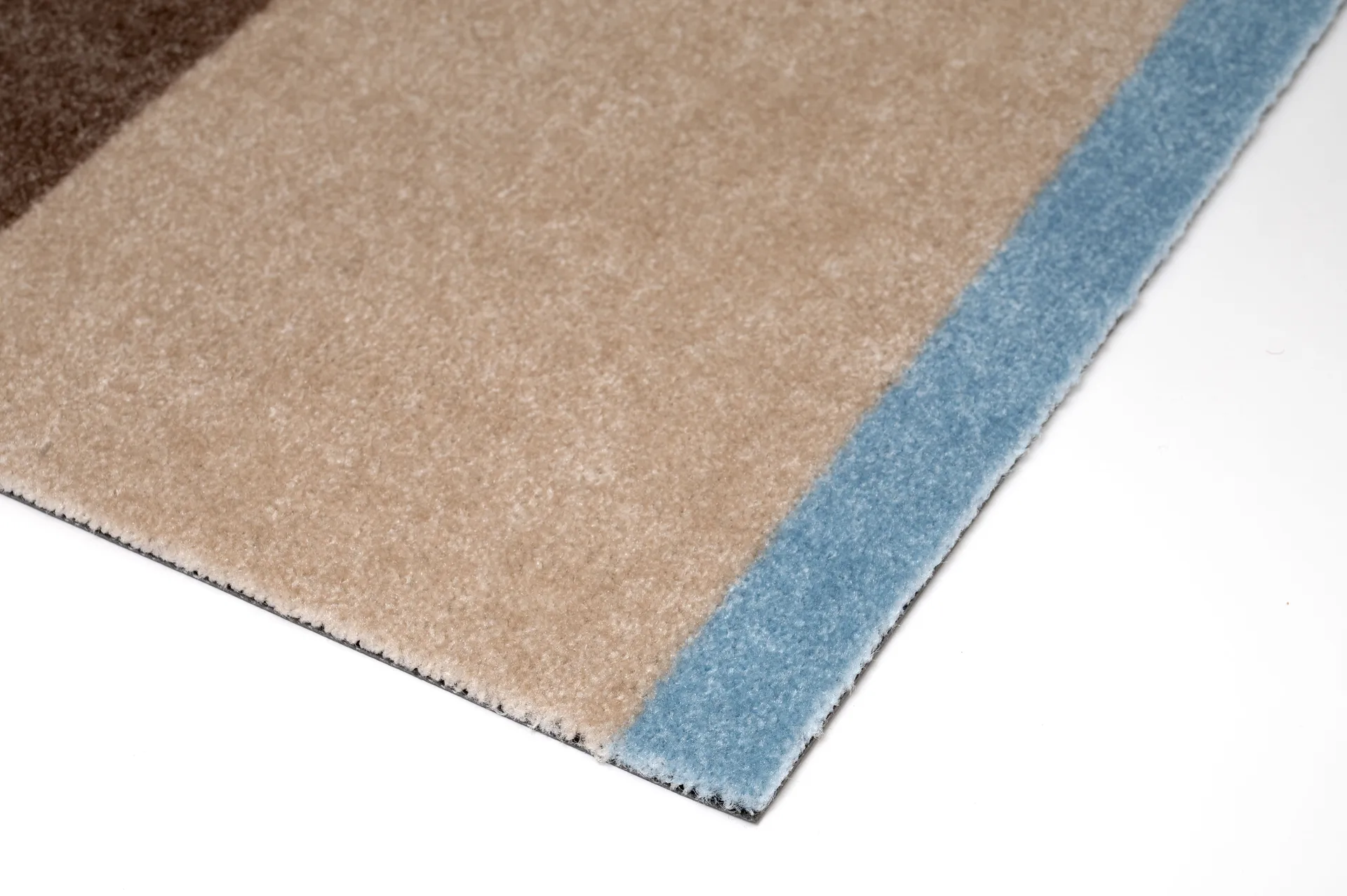 Stripes dørmåtte horisontal, Ivory-sand-blue, 40x60 cm tica copenhagen