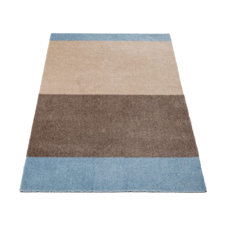 Stripes dørmåtte horisontal, Ivory-sand-blue, 60x90 cm tica copenhagen