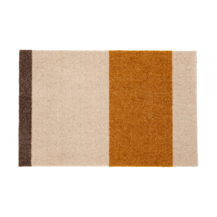 Stripes dørmåtte horisontal - Ivory/dijon/brown, 40x60 cm - Tica copenhagen