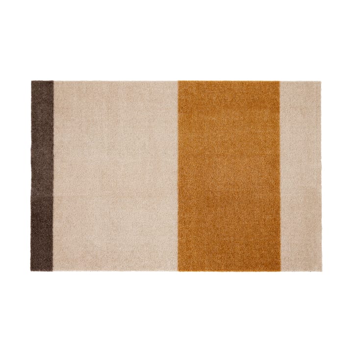 Stripes dørmåtte horisontal - Ivory/dijon/brown, 60x90 cm - Tica copenhagen
