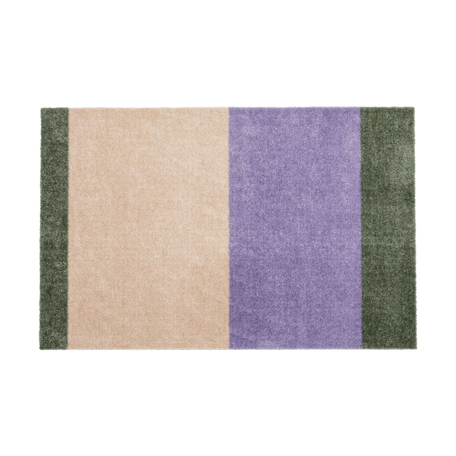 Stripes dørmåtte horisontal, Lilac-ivory-green, 60x90 cm tica copenhagen