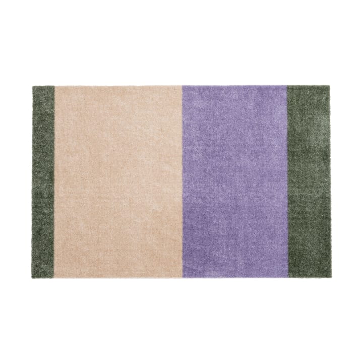 Stripes dørmåtte horisontal - Lilac-ivory-green, 60x90 cm - Tica copenhagen