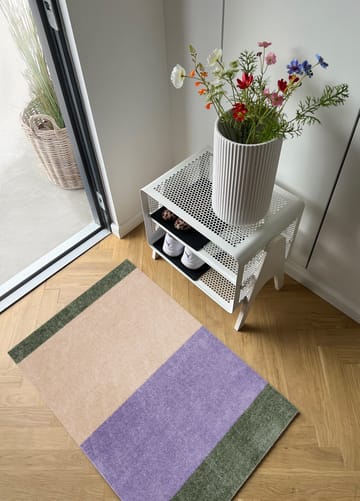 Stripes dørmåtte horisontal - Lilac-ivory-green, 60x90 cm - tica copenhagen