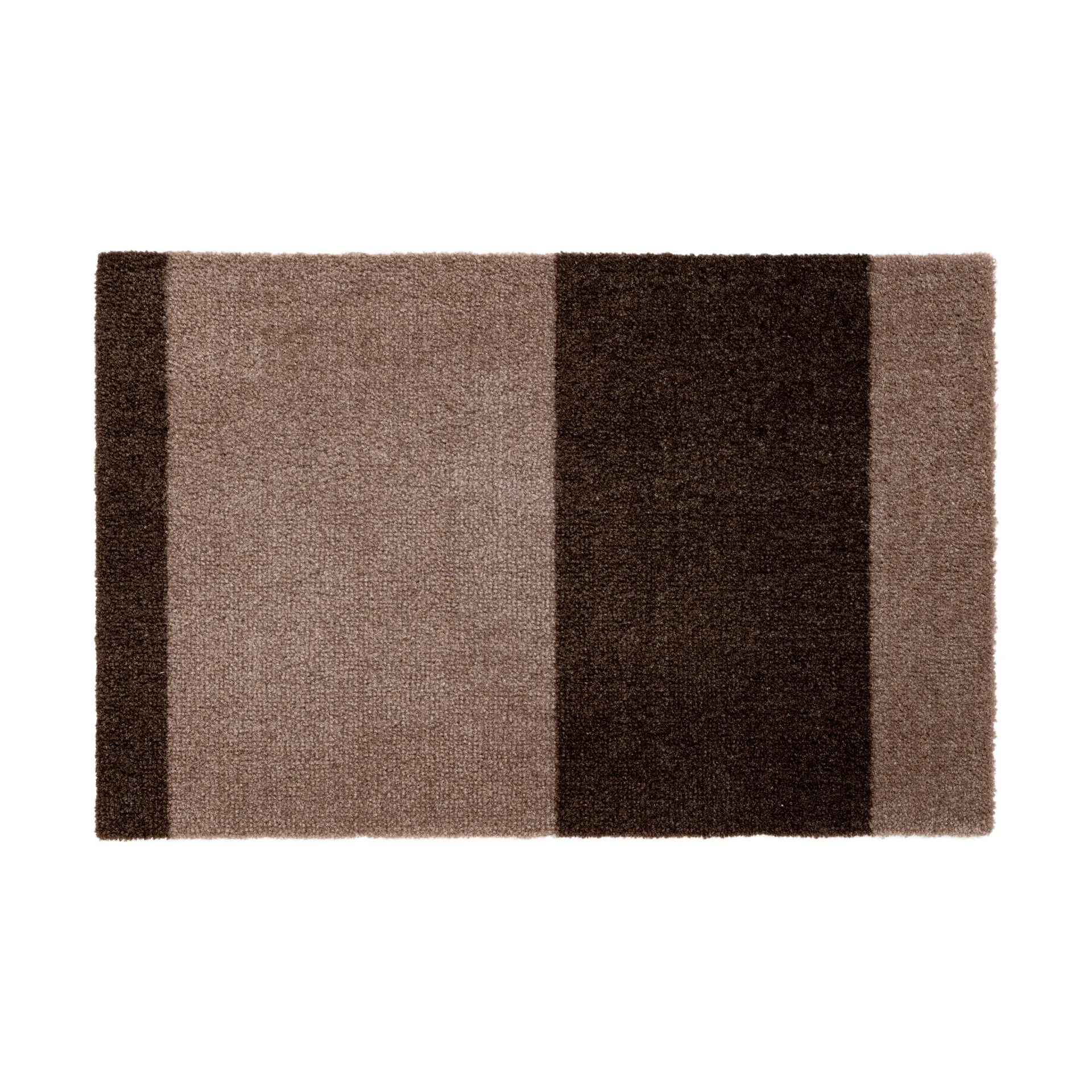 Stripes dørmåtte horisontal, Sand/brown, 40x60 cm tica copenhagen