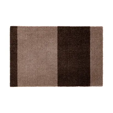 Stripes dørmåtte horisontal - Sand/brown, 40x60 cm - tica copenhagen