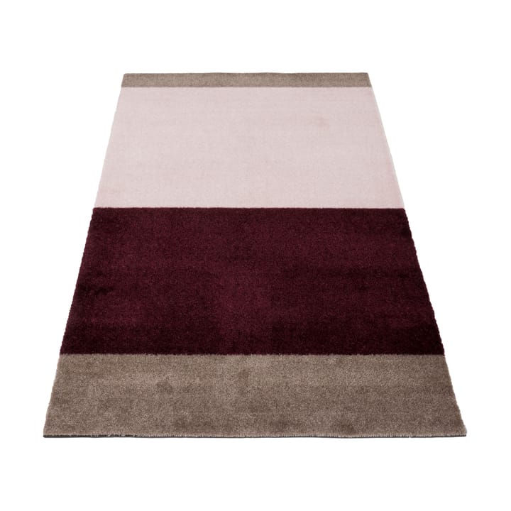 Stripes entrétæppe/løber horisontal - Bordeaux-rose-sand, 67x120 cm - Tica copenhagen
