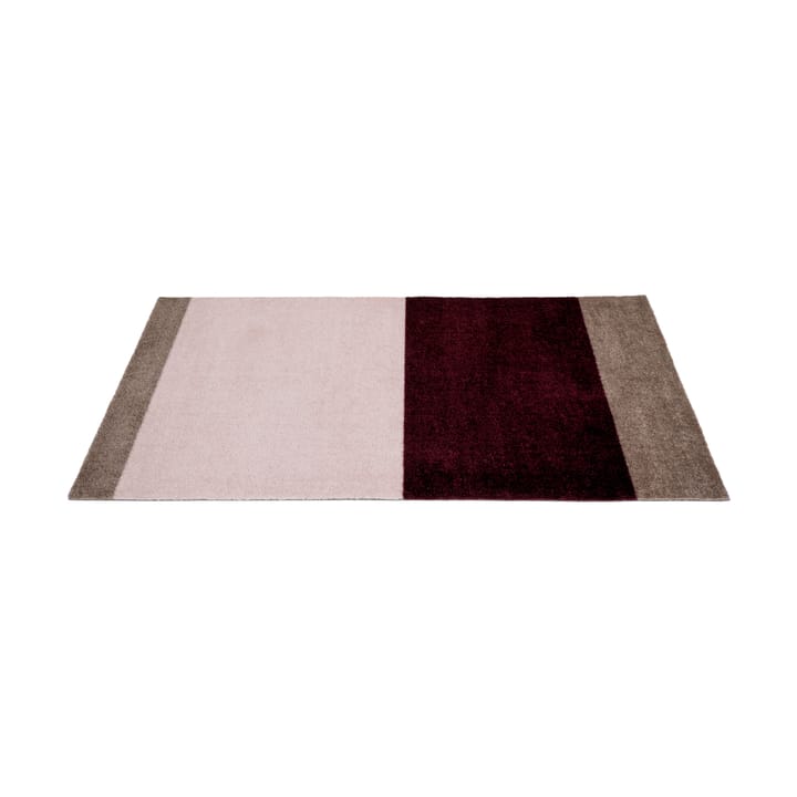 Stripes entrétæppe/løber horisontal, Bordeaux-rose-sand, 67x120 cm tica copenhagen