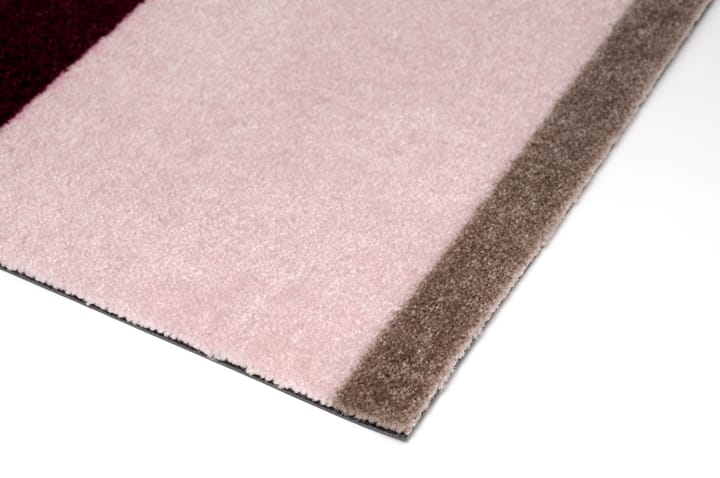 Stripes entrétæppe/løber horisontal, Bordeaux-rose-sand, 67x120 cm tica copenhagen