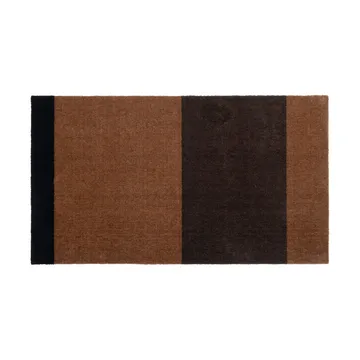 Stripes entrétæppe/løber horisontal - Cognac-dark brown-black, 67x120 cm - tica copenhagen