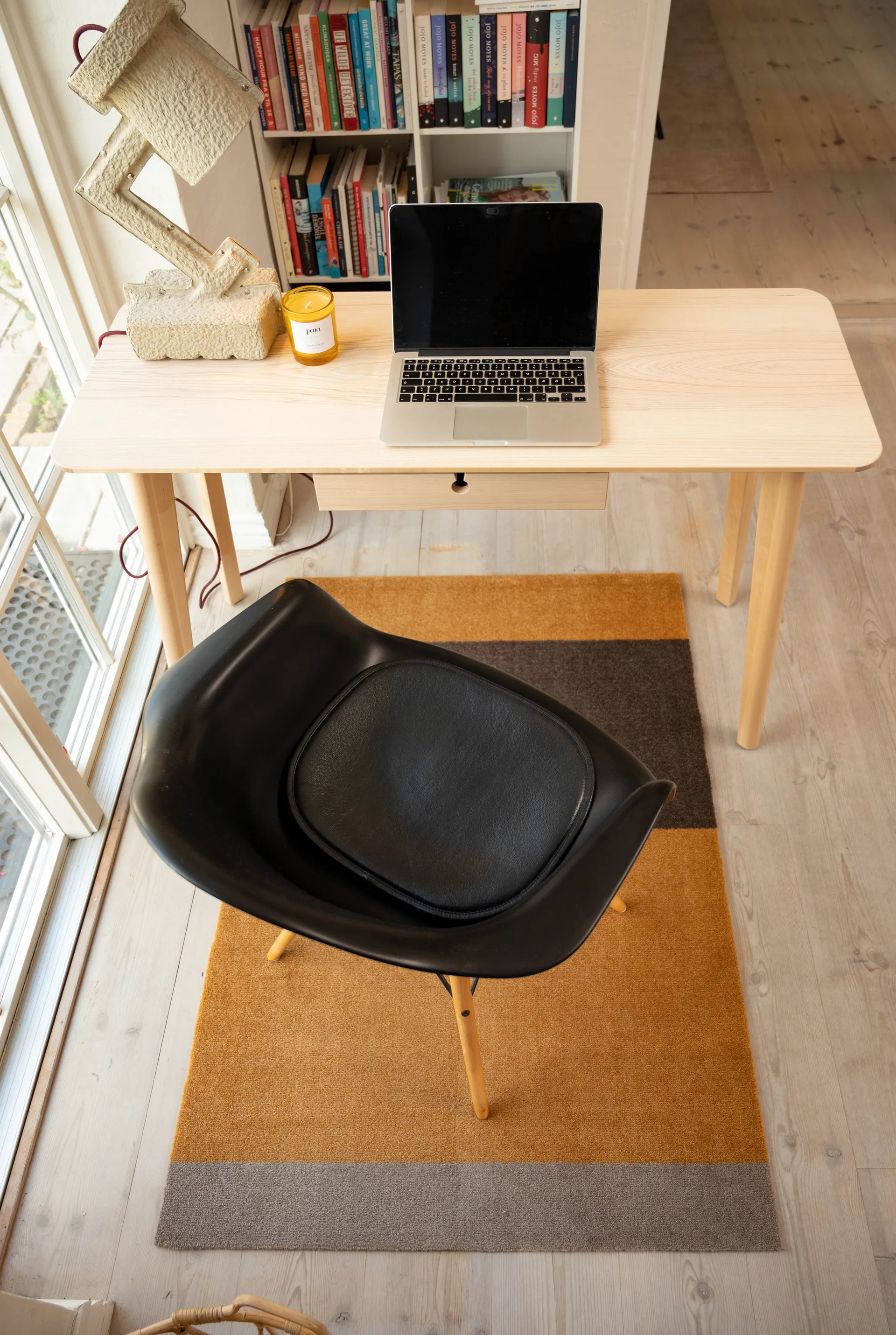 Stripes entrétæppe/løber horisontal, Dijon/brown/sand, 90x130 cm tica copenhagen