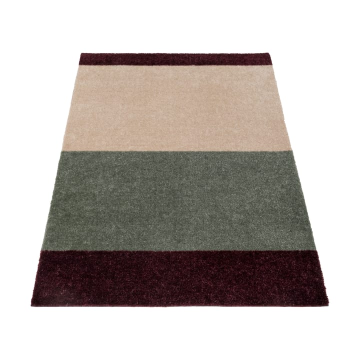 Stripes entrétæppe/løber horisontal - Green-ivory-bordeaux, 67x120 cm - Tica copenhagen
