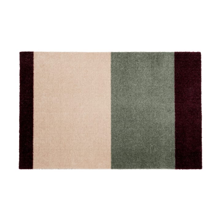 Stripes entrétæppe/løber horisontal, Green-ivory-bordeaux, 67x120 cm tica copenhagen
