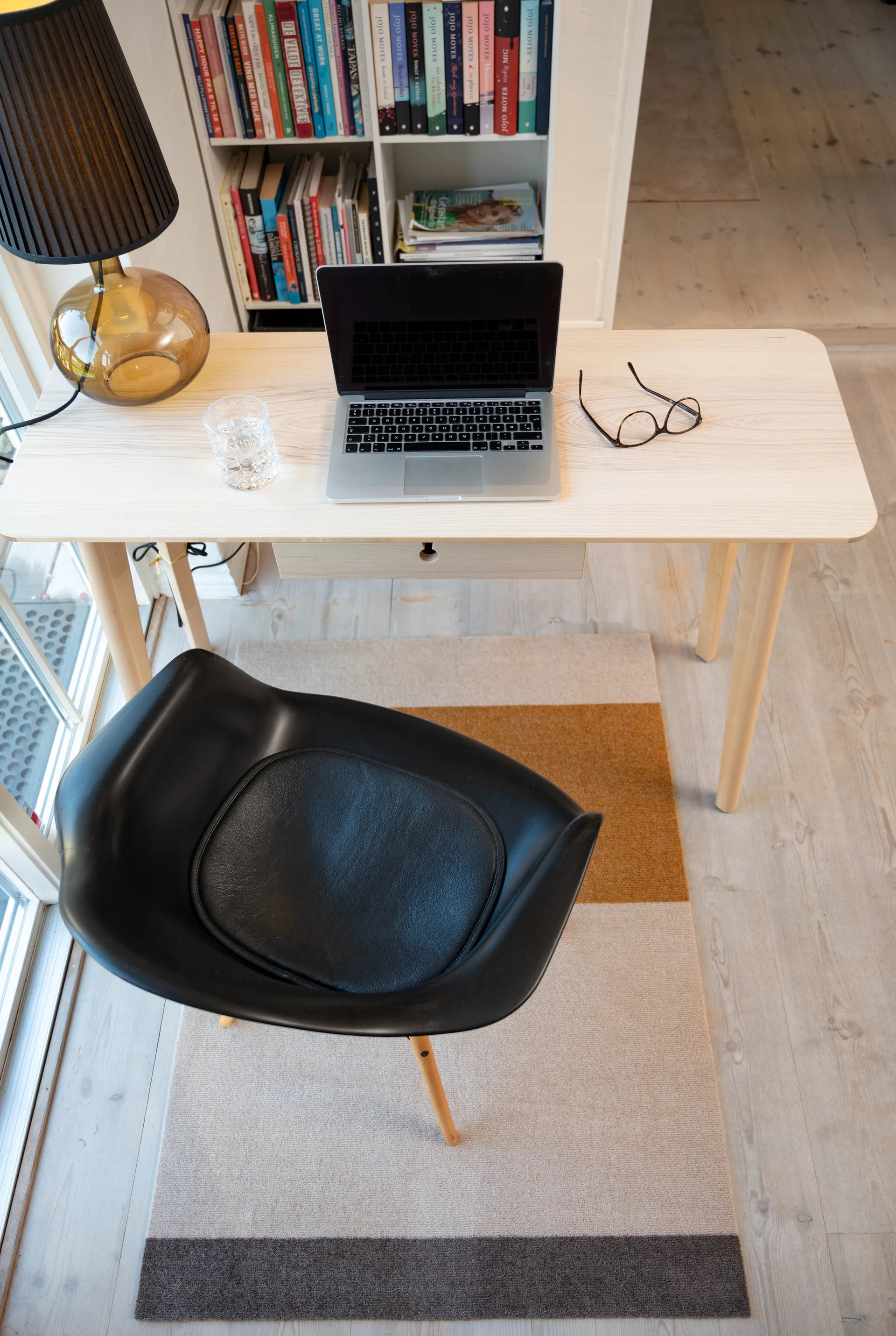 Stripes entrétæppe/løber horisontal, Ivory/dijon/brown, 90x130 cm tica copenhagen