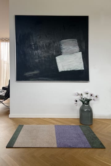 Stripes entrétæppe/løber horisontal - Lilac-ivory-green, 67x120 cm - tica copenhagen