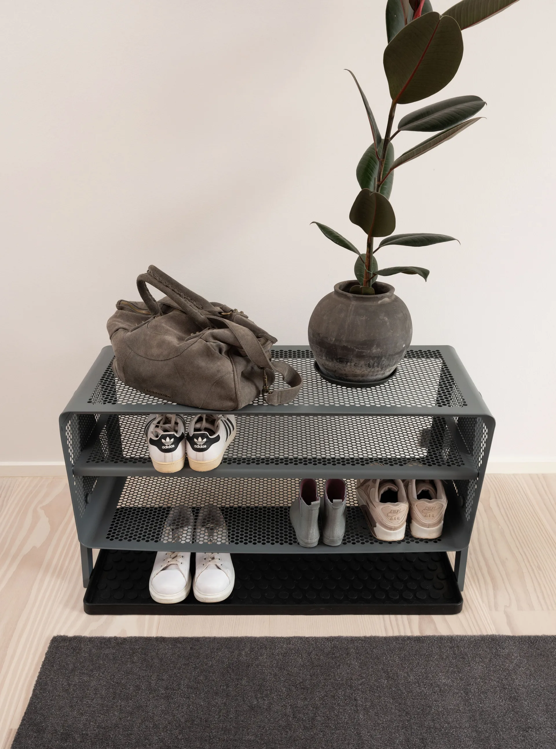 Tica Rack Floor big hylde, Steelgrey tica copenhagen