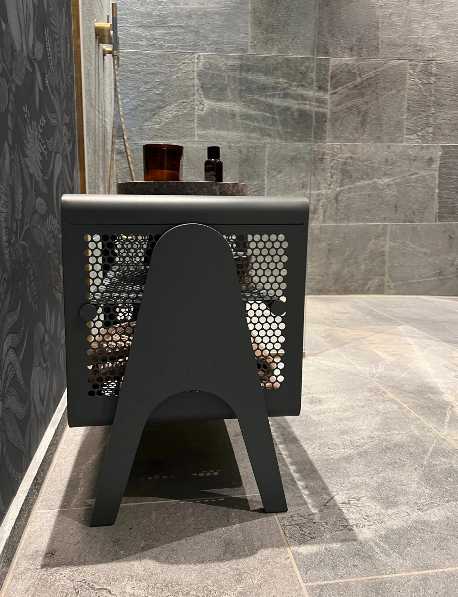 Tica Rack Floor small hylde, Steelgrey tica copenhagen