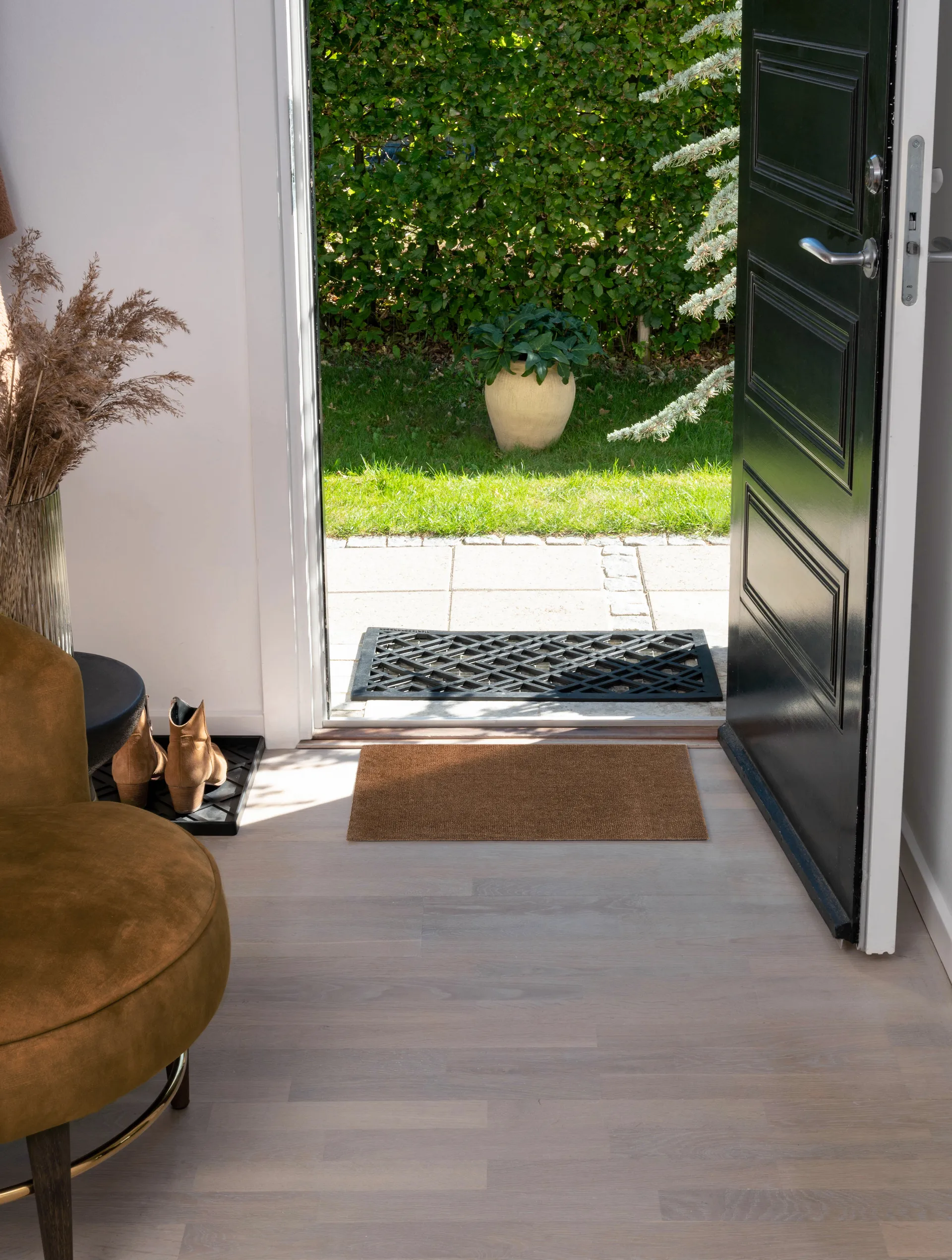 Unicolor dørmåtte, Cognac, 40x60 cm tica copenhagen