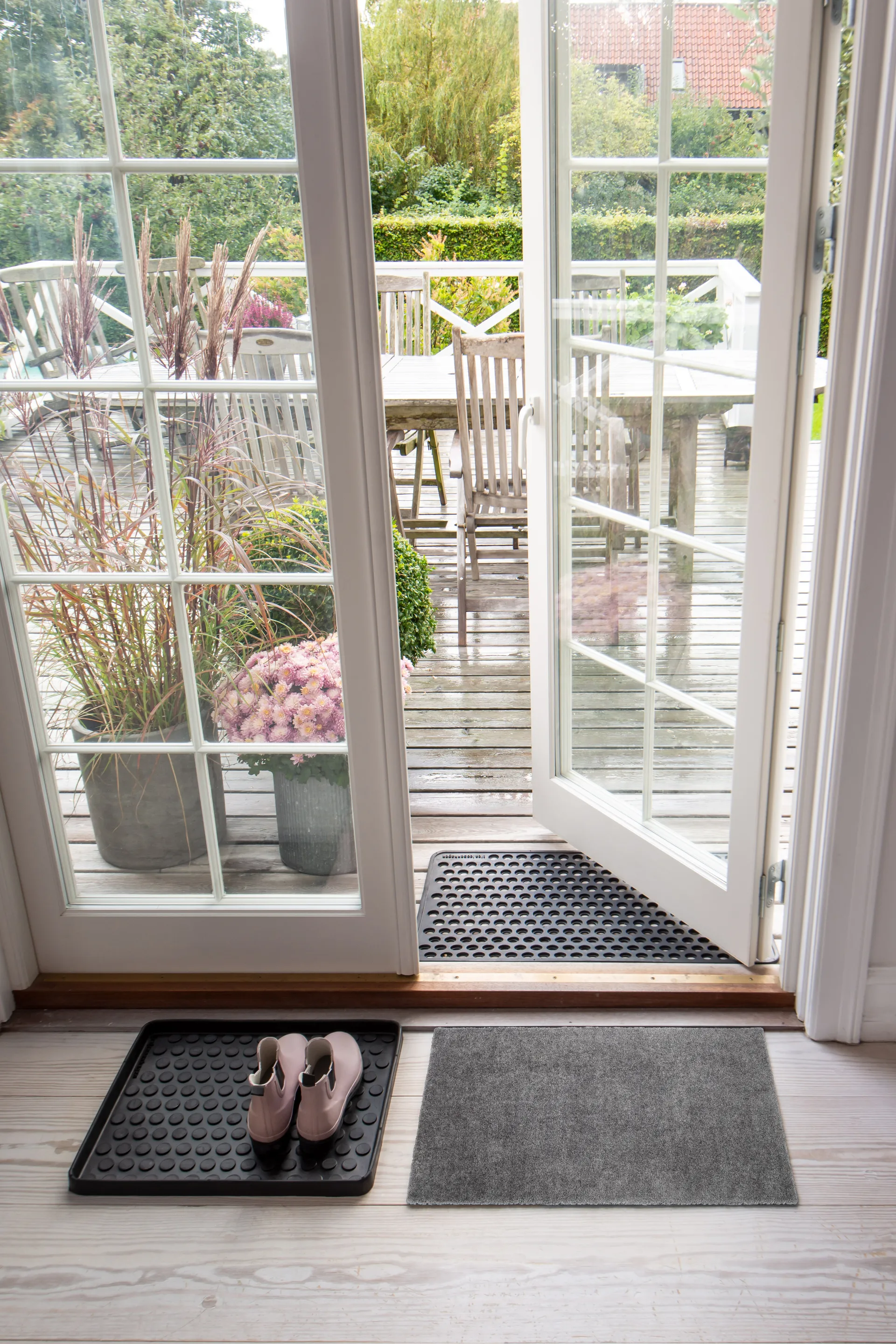 Unicolor dørmåtte, Steelgrey, 40x60 cm tica copenhagen