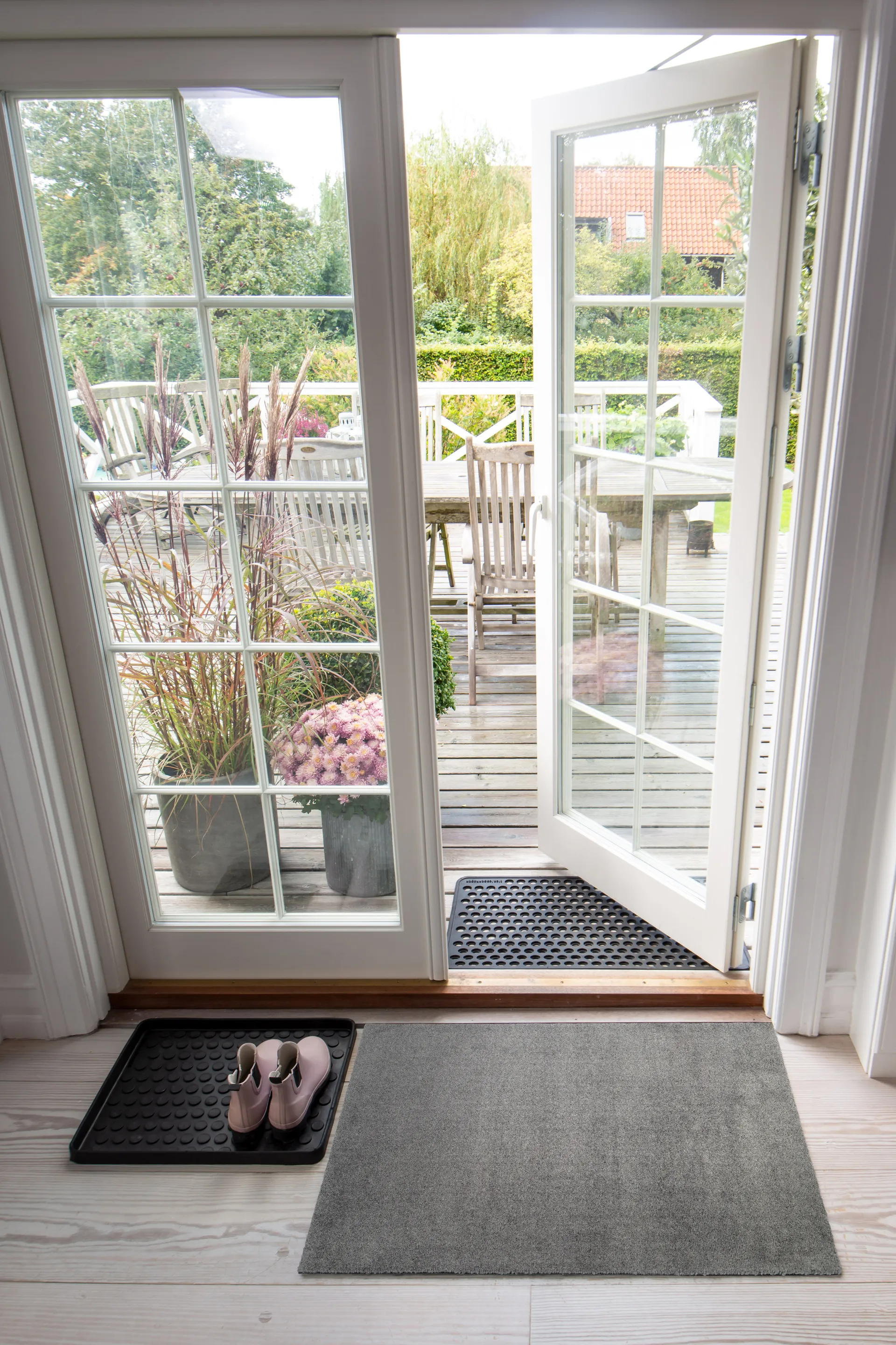 Unicolor dørmåtte, Steelgrey, 60x90 cm tica copenhagen