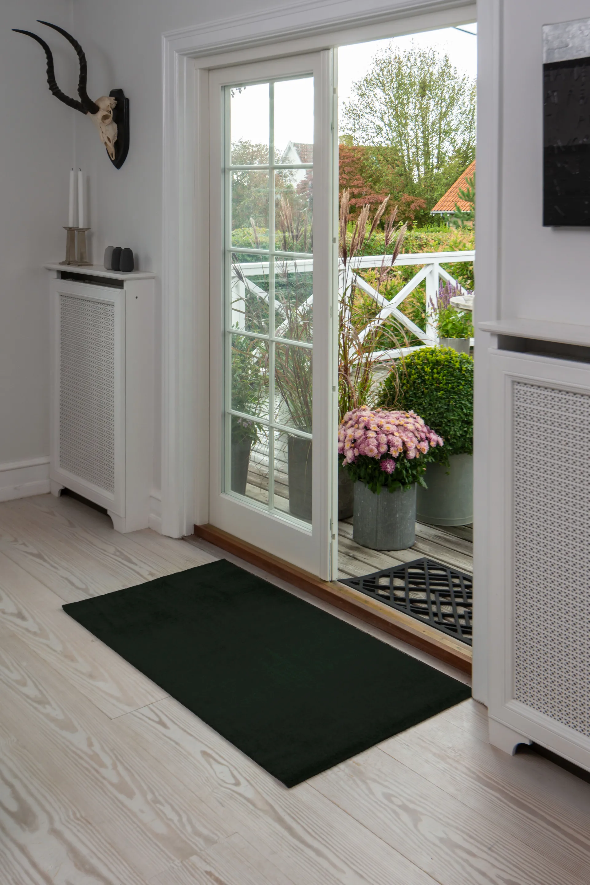 Unicolor entrétæppe/løber, Black, 67x120 cm tica copenhagen