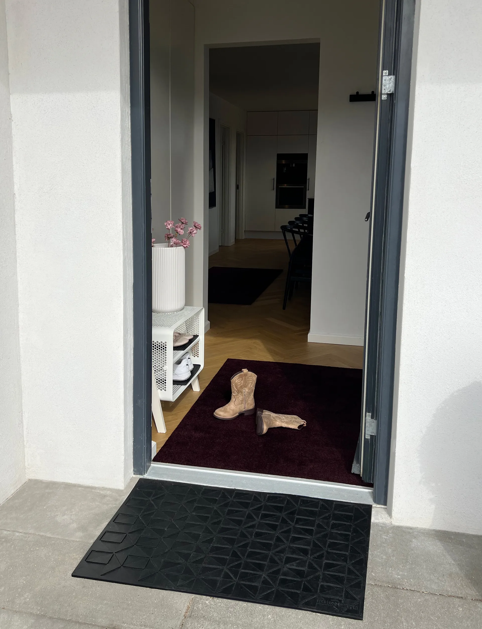 Unicolor entrétæppe/løber, Bordeaux, 90x130 cm tica copenhagen