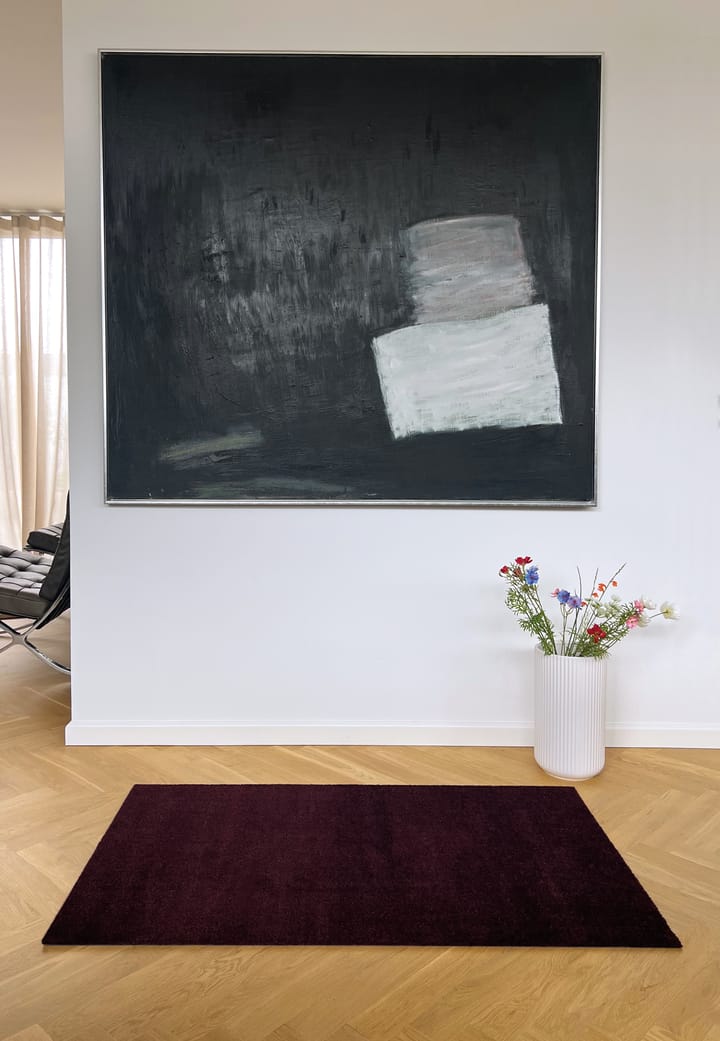 Unicolor entrétæppe/løber, Bordeaux, 90x130 cm tica copenhagen