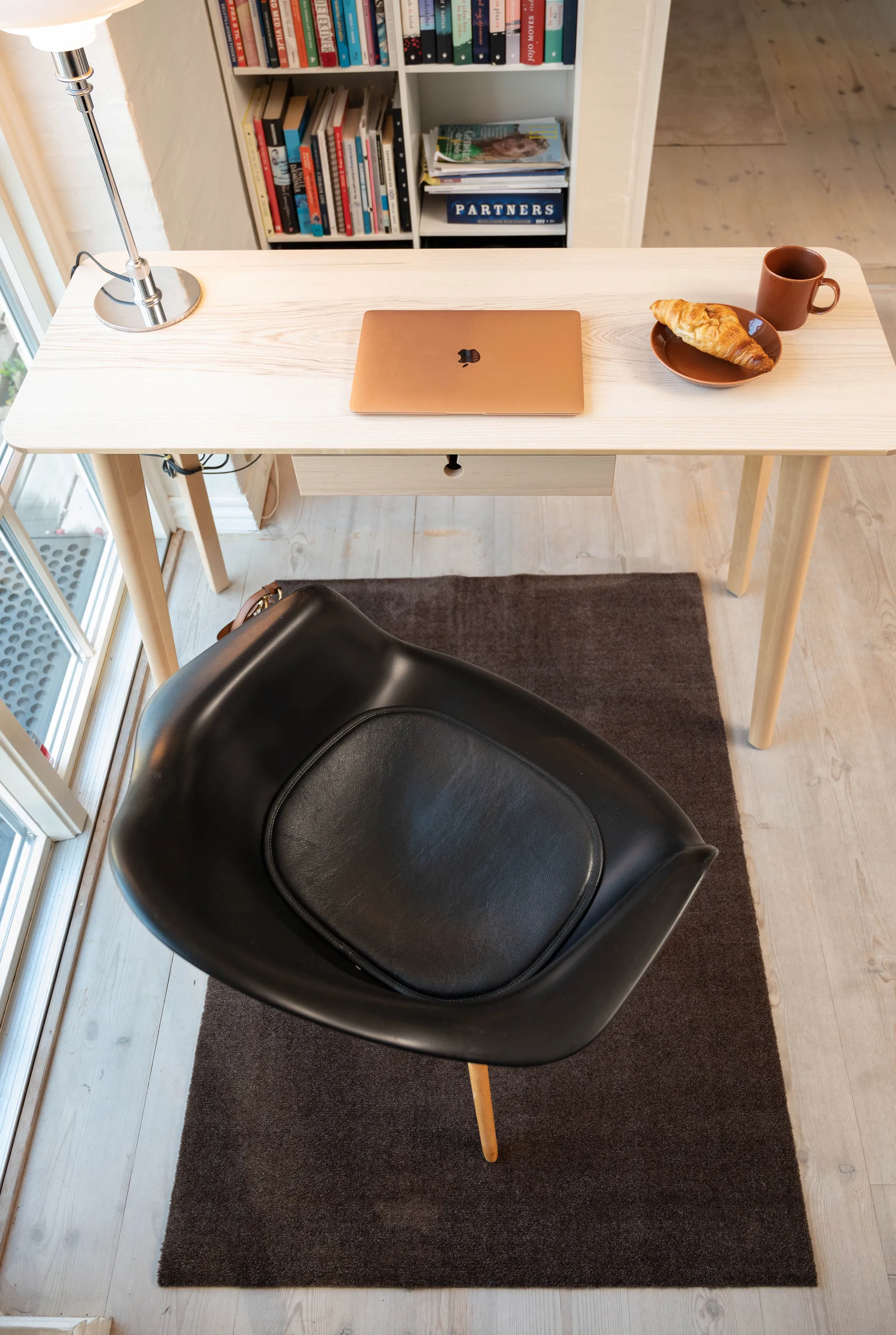 Unicolor entrétæppe/løber, Brown, 90x130 cm tica copenhagen