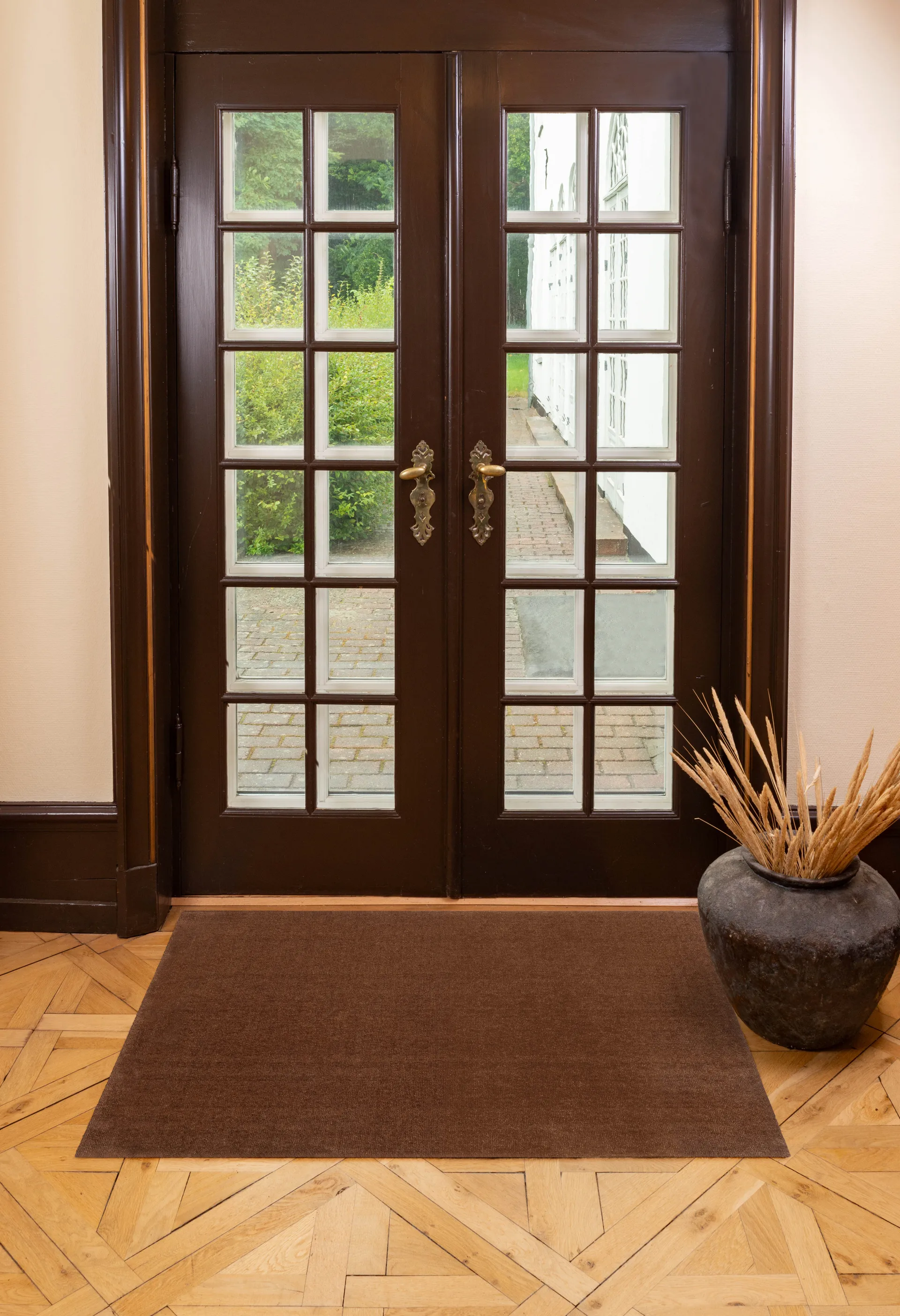 Unicolor entrétæppe/løber, Cognac, 90x130 cm tica copenhagen