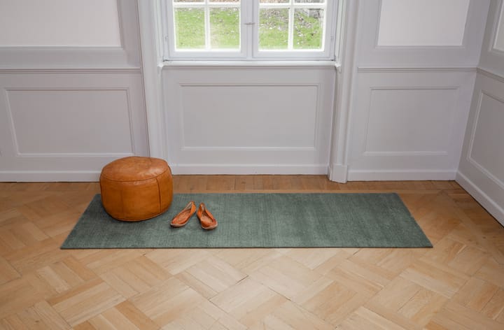 Unicolor entrétæppe/løber, Dusty green, 90x200 cm tica copenhagen
