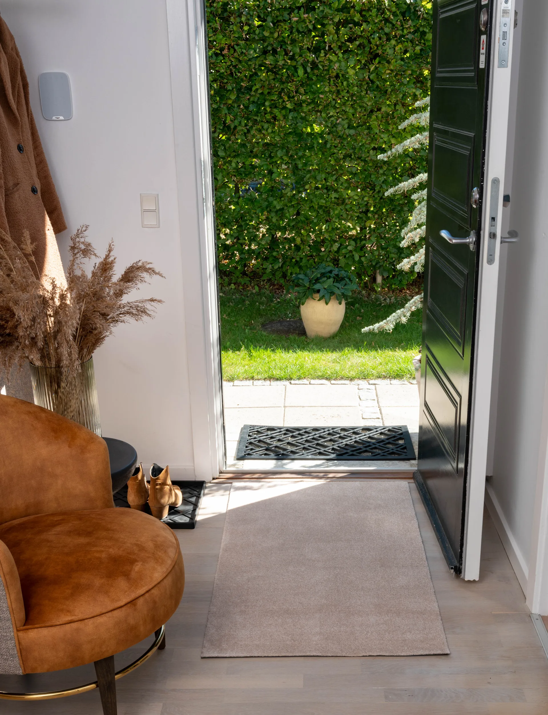 Unicolor entrétæppe/løber, Ivory, 67x120 cm tica copenhagen